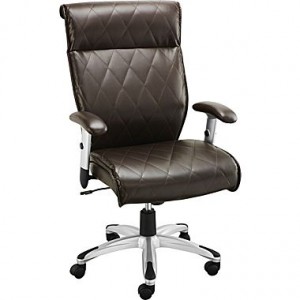 Staples Lundon Bonded Leather Managers Chair, Brown