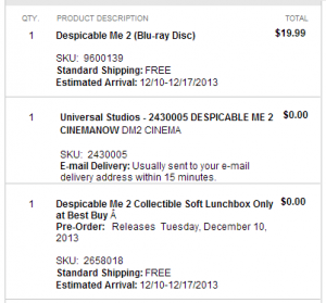 bestbuy order summary