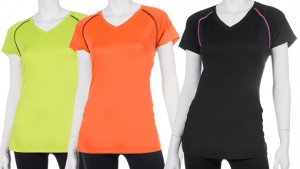 2-Pack Gametime V-Neck Tee for Ladies in Assorted Colors