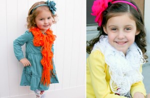 little girls fringe scarves