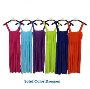 5 Pack of Summer Cover-up Dresses - Solid Color