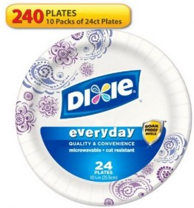 Dixie HD Paper Plates, 10 Inches, 240 Count