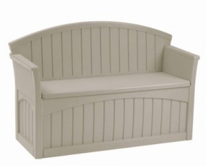 Suncast PB6700 Ultimate 50 Gallon Resin Patio Storage Bench