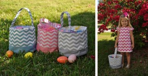 chevron easter baskets