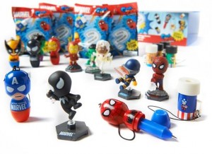 24 Randomly Assorted Packs of Marvel Grab Zags Toys Series