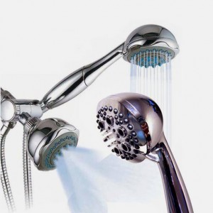 5-Function Deluxe Twin Shower-Head Massager