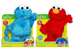 Hasbro Sesame Street Elmo & Cookie Monster Squeeze-A-Song Bundle