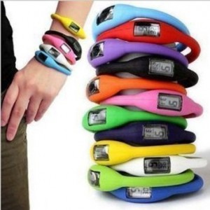 Sports Digital Silicone Rubber Jelly Anion Bracelet Wrist Watch Unisex