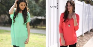 short sleeve knit tunic