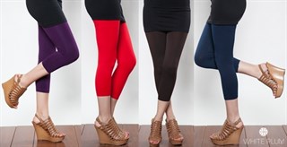 solid capri leggings