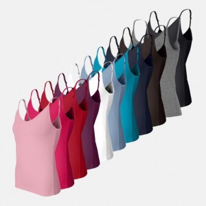 12-Pack Tank Top Camisoles with Adjustable Straps