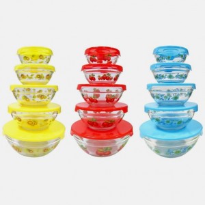 20 piece glass bowl set