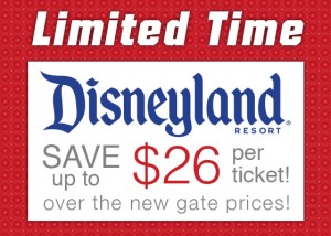Disneyland ticket discount