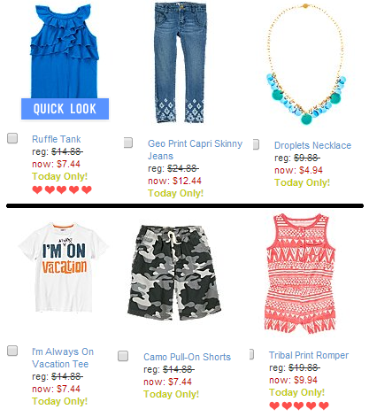 crazy 8 one day sale