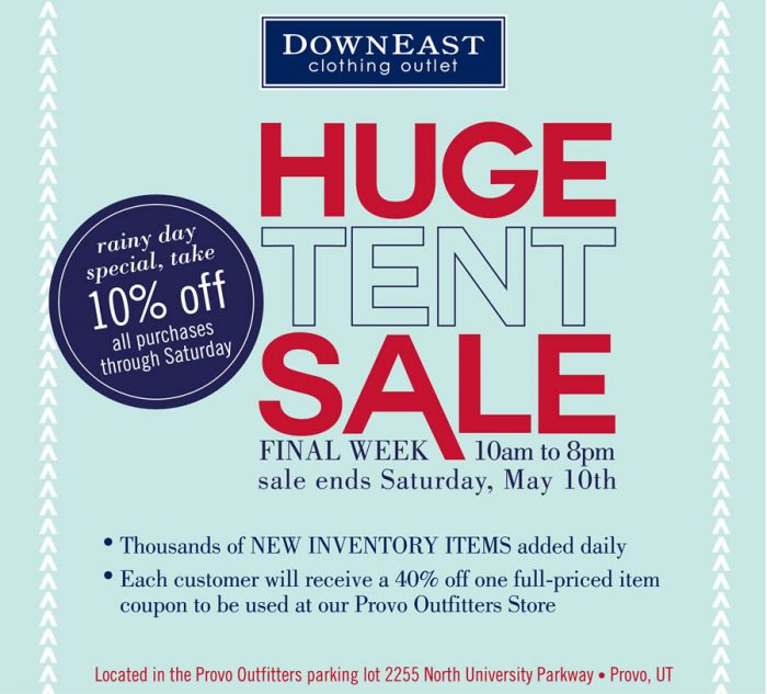 downeast tent sale