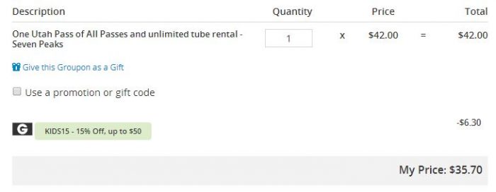 groupon seven peaks summary