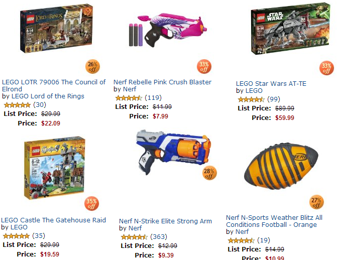 nerf lego toys sale