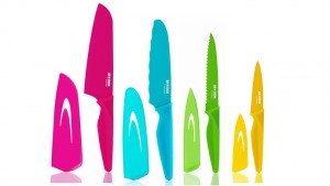 Art & Cook 8-Piece Cutlery Santoku Serrated Knife Utility Knife & Pairing Knife