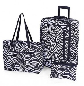 Ciao 3-Piece Luggage Set - Zebra