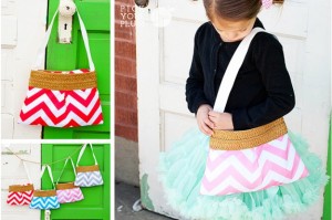 girls chevron purse