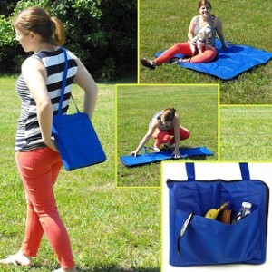 Folding Carry-Along Zippered Blanket Bag