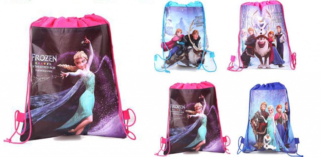 frozen character drawstring bags