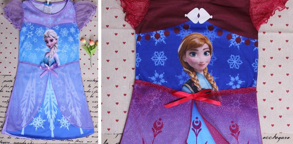 frozen character nightgowns
