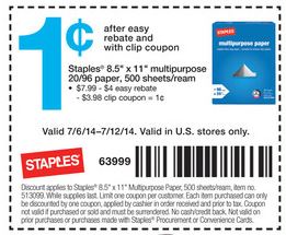 staples paper deal