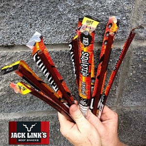 8 Pack Jack Links Hot Beef Snack Sticks
