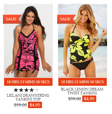 tropical tankini tops