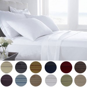 Presidential Collection 1800 Series Egyptian Comfort 6 Piece Sheet Set - in 3 Sizes & 12 Colors
