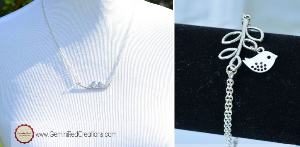 bird necklace or bracelet