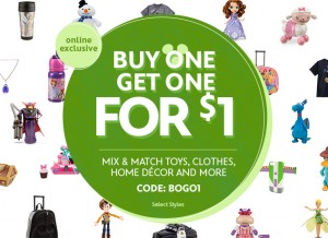 disney store bogo $1