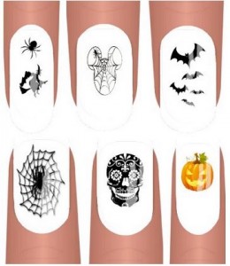 90 halloween nail decals