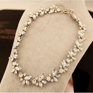 Full Crystal Collar Bib Temperament Necklace