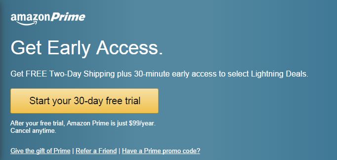 amazon prime early access