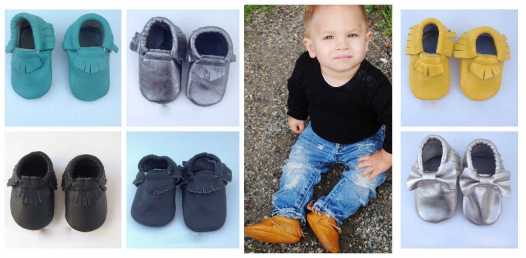 leather baby moccasins