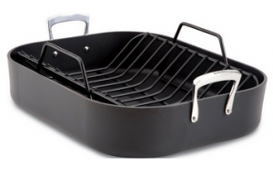 All-Clad Hard Anodized 16-Inch x 13-Inch Large Roasting Pan with Nonstick Rack