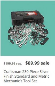 Craftsman 230-Piece Silver Finish Standard and Metric Mechanic's Tool Set