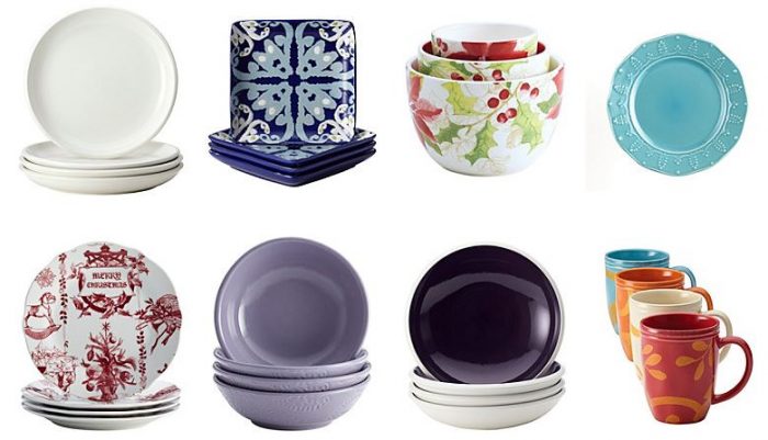 Rachael Ray, Bon Jour, Paula Deen Brands Select 4-Packs of Plates, Bowls, & Mugs