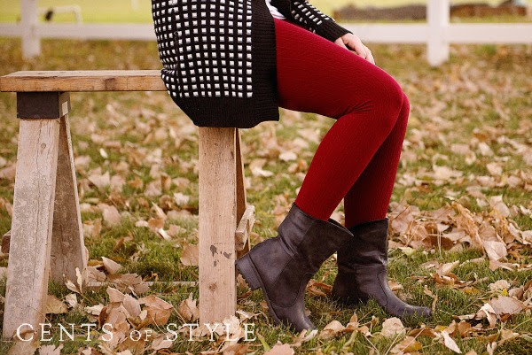 leggings and boots