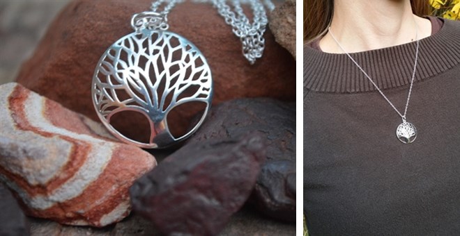 sterling silver tree of life necklace