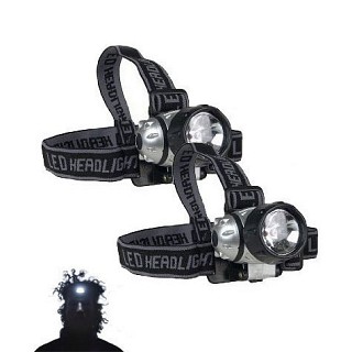 2 Pack of Super Bright LED Head Lamps