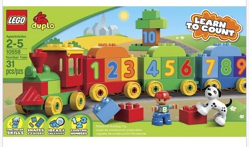 Lego number train