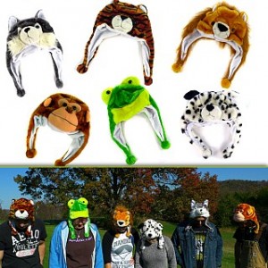 Plush Animal Flap Hats 2