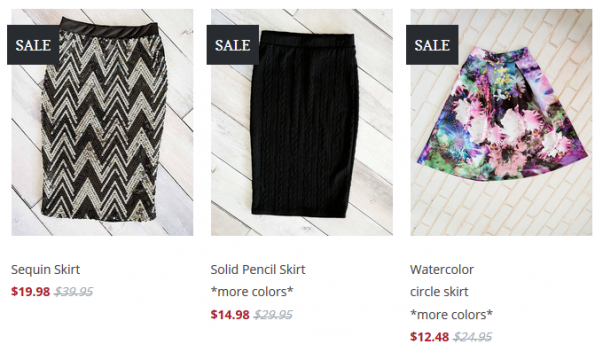 cents of style skirts sale