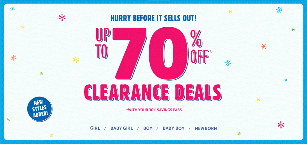childrens place clearance sale