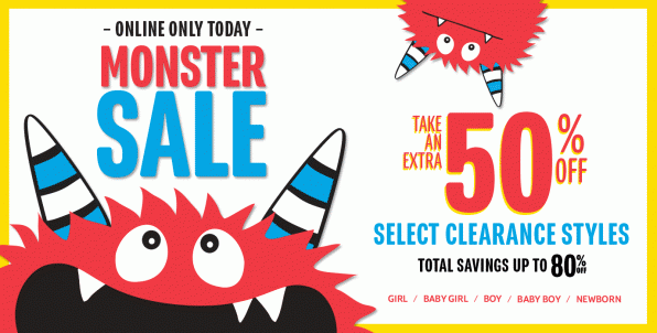 childrens place monster sale free shipping