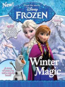 disney frozen magazine
