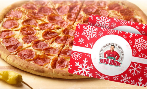 groupon Papa Johns $25 eGift Card and One Large One-Topping Pizza for $20